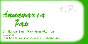 annamaria pap business card